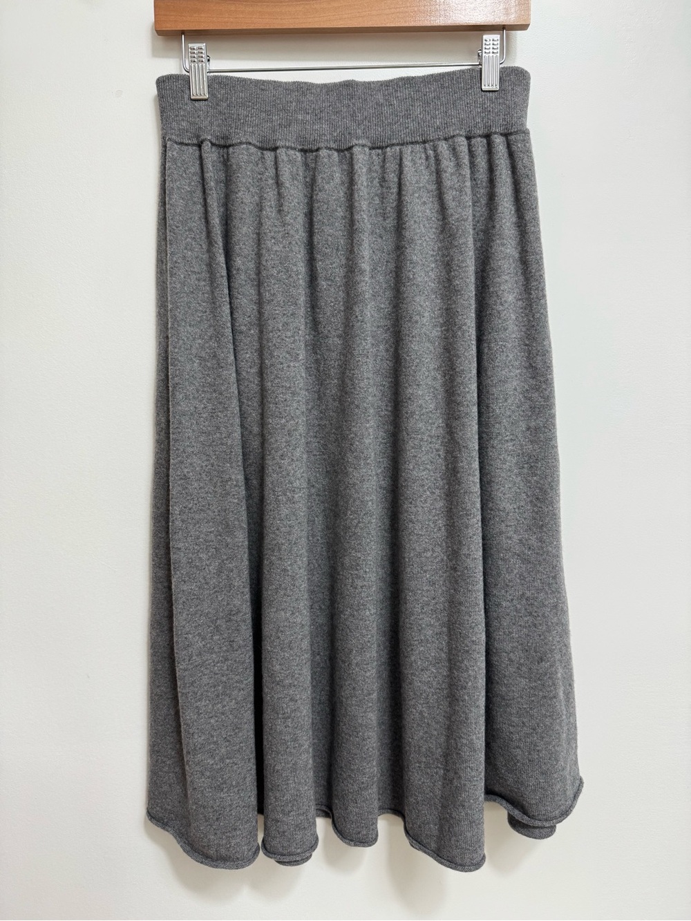Lafayette 148 Wool Cashmere Full Circle Midi Skirt Preppy Old Money Quiet Luxury - Picture 6 of 11